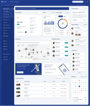 Midone Tailwind Vue + Laravel Admin Template
